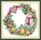 Cross Stitch Kits Stamped Full Range of Embroidery Set,DIY Sewing Pattern Needlework Kits for Beginners 11CT 3 Strands-Christmas Snowman Wreath 43×42cm